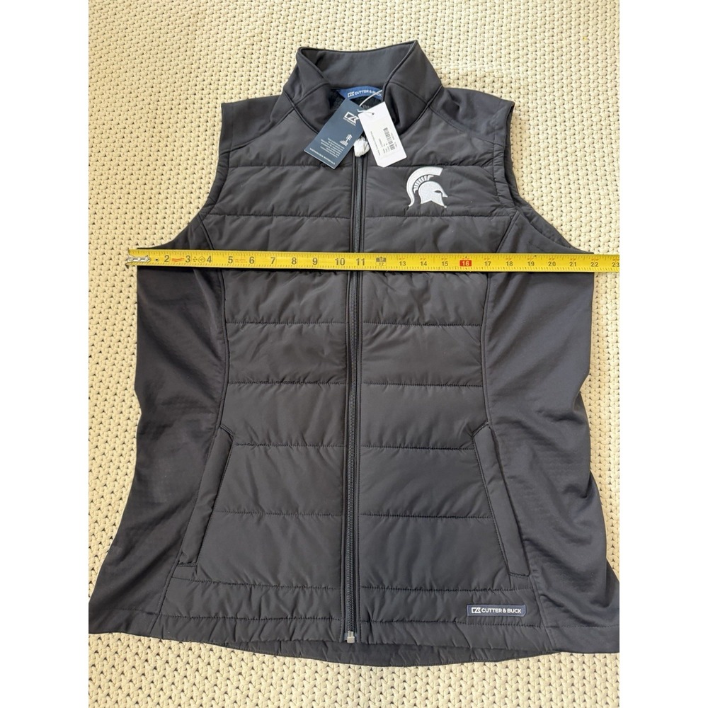 Cutter & Buck Michigan State Spartans Evoke  Hybrid Full Zip Vest Womens XL NWT - Picture 6 of 14